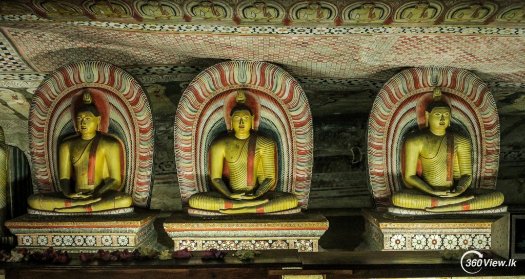 Buddha Statue in  Dambulla Royal Cave Temple