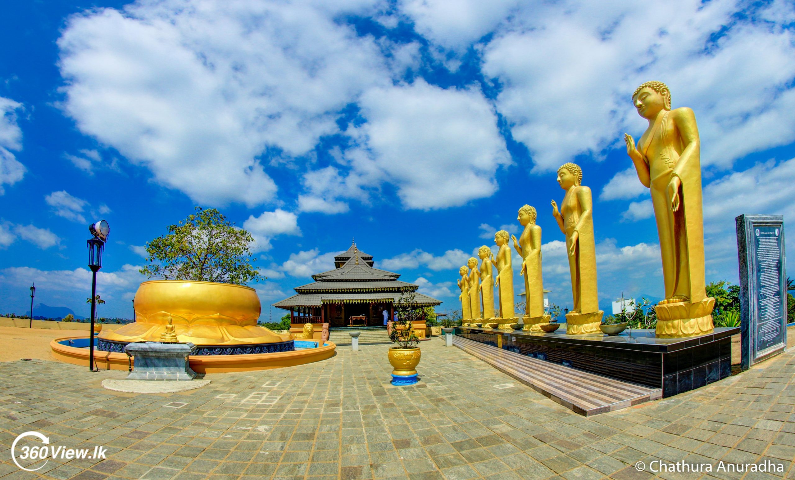 Nelligala International Buddhist Center  – Golden Temple on the Hill Top – Kandy