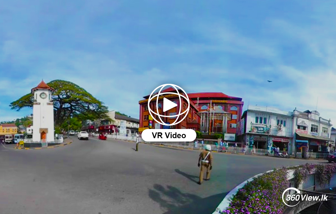 360 VR Video of Kandy Clock Tower Sri Lanka
