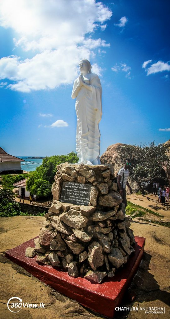 Queen Viharamahadevi Statue at  Kirinda Raja Maha viharaya