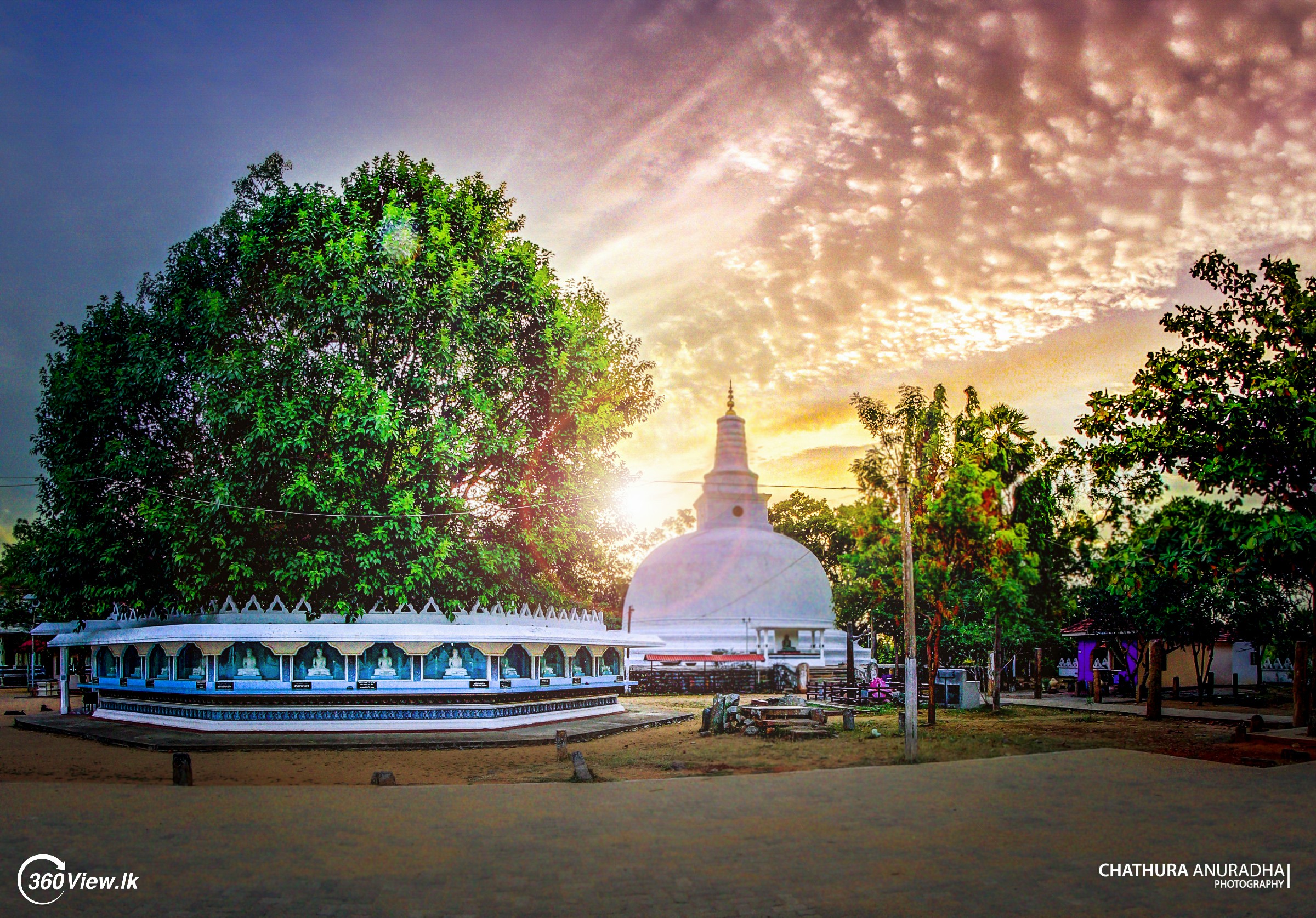 Golden Hour at Vijithapura Raja Maha Viharaya Stupa